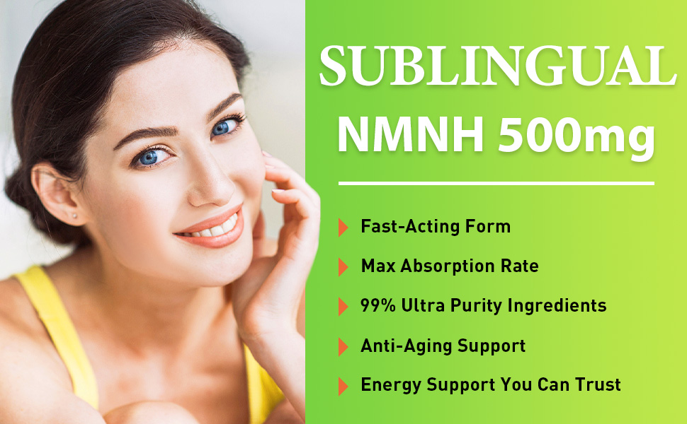 Sublingual NMNH 500mg (120-Day Supply, 500mg per Serving) , 120 Count