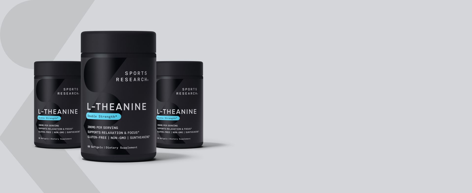 Sports Research® L-Theanine 200mg with Suntheanine®, 60 Softgels