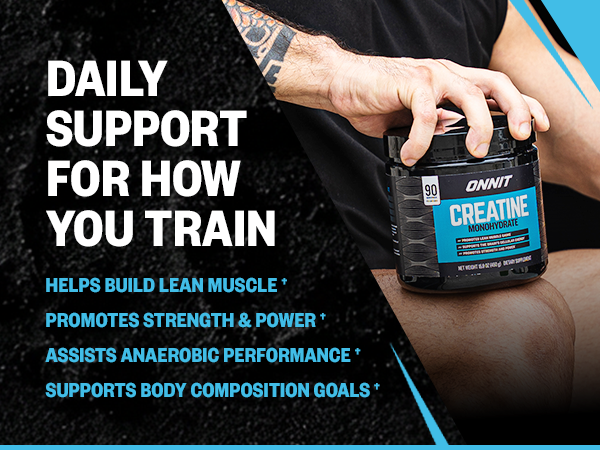 ONNIT Creatine Monohydrate Powder 5g, Unflavored, 30 Servings