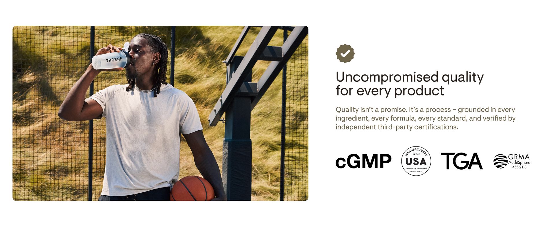 THORNE Plant Protein, 22 g Pea, Rice & Chia Protein Powder, 20 Servings