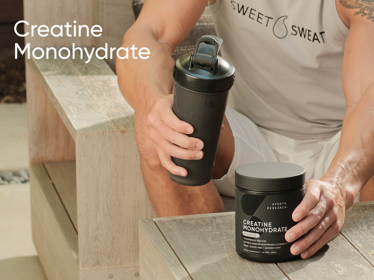 Sports Research® Creatine Monohydrate Powder 5g, Unflavored (60 Servings)