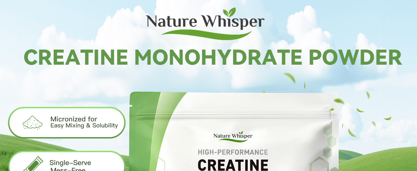 Creatine Monohydrate Powder Travel Packs, On-The-Go Creatine