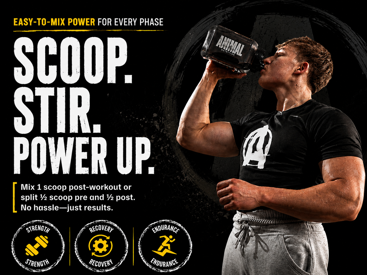Animal Creatine Monohydrate HMB+ for Men & Women | 5 Single Serving Sampler