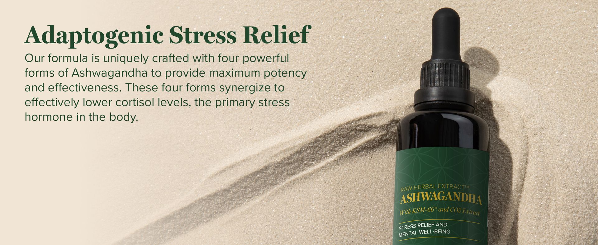 Organic Ashwagandha KSM-66 Extract Drops, Extra Strength Blend (2 Oz)