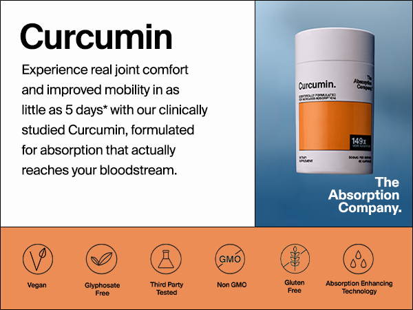 The Absorption Company Curcumin - Turmeric Supplement Capsules - 60 Count