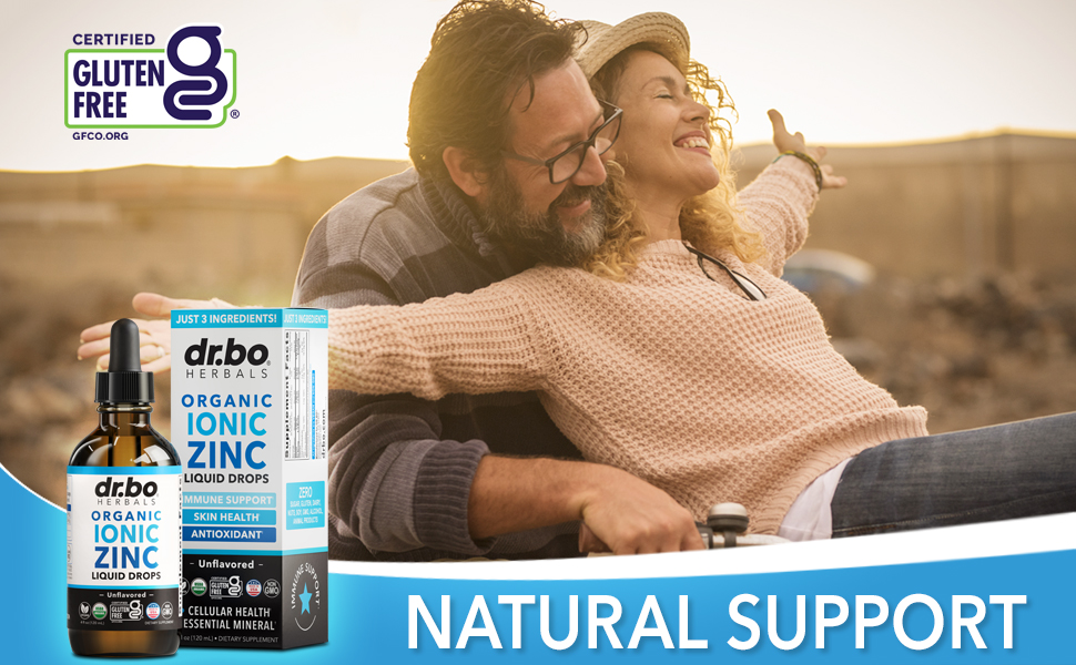 Zinc Supplements Liquid Drops Organic - Pure Organic Ionic Liquid Zinc Supplement Drops for Kids, Adults, Women & Men - Vegan, Skin Immune Support Supplements for Toddler Kids, Adults, Women, Men 4 Oz