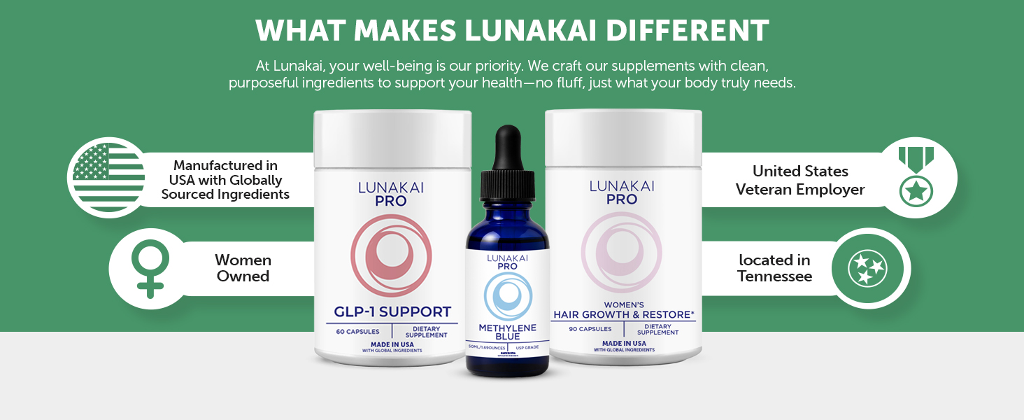 Lunakai USA Made Dual-Pathway NAD+ Formula with NR & Resveratrol, 60ct
