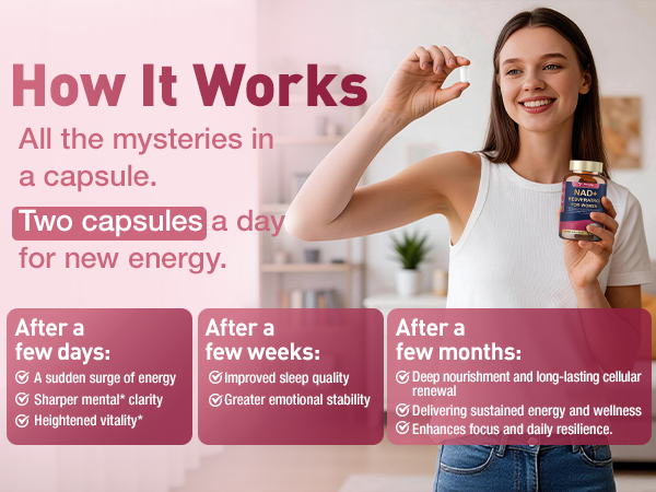 Totaria NAD+ Supplement for Women - NAD Trans-Resveratrol Supplement with Magnesium,CoQ10,PQQ, Ashwagandha,Collagen Peptide - NMN & NMNH Alternative - Cellular Renewal & Energy - 120 Capsules