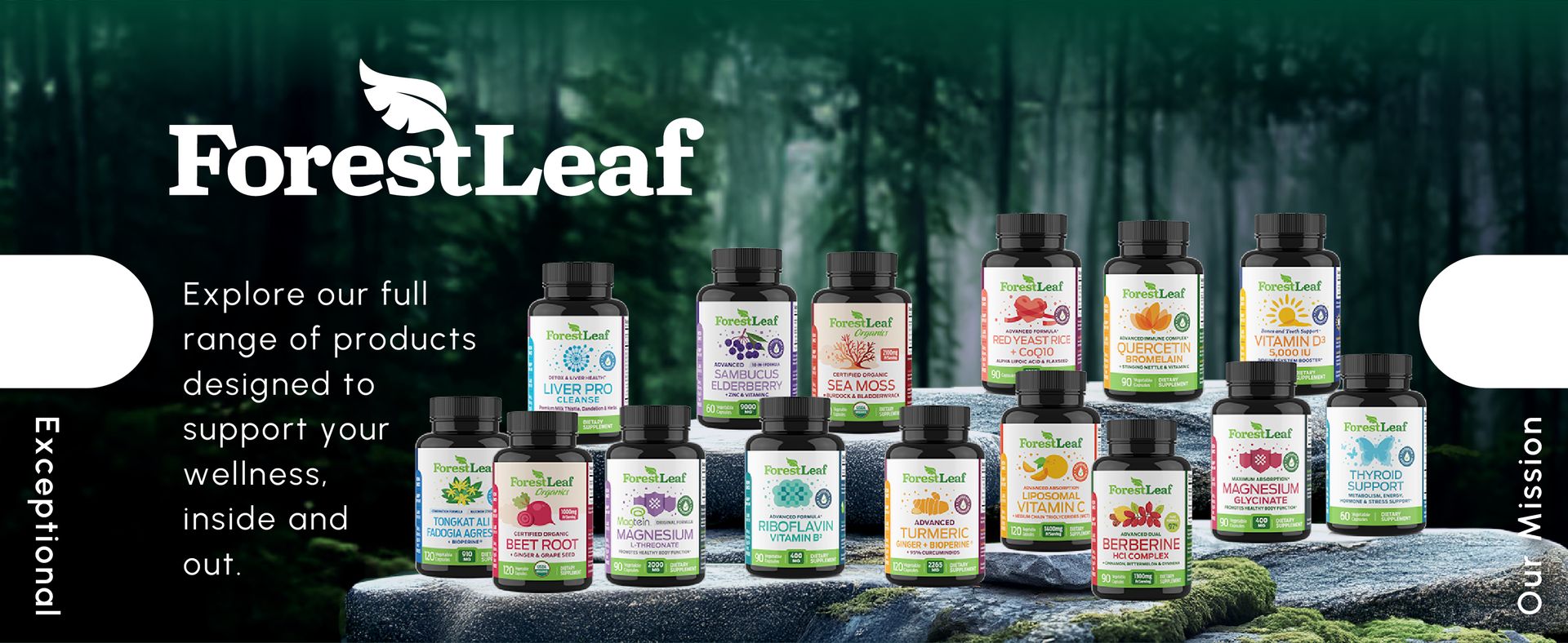 ForestLeaf Liposomal NAD+ with Resveratrol, 1200mg Complex, 60 Ct