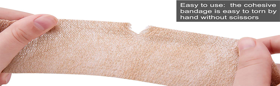 Self Adhesive Bandage Wrap 8 Pack 2" x 5 Yard Elastic Vet Wrap Cohesive Bandage Non Woven Breathable Bandage for Wrist Ankle Sprains Swelling(Rainbow)