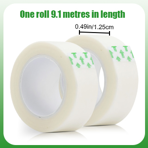 Breathable Medical Tape, 6 Rolls 0.5inch x 10yard Waterproof First Aid Tape, Clear Medical Tape for Snore Reducing, First Aid, Personal Use (White)