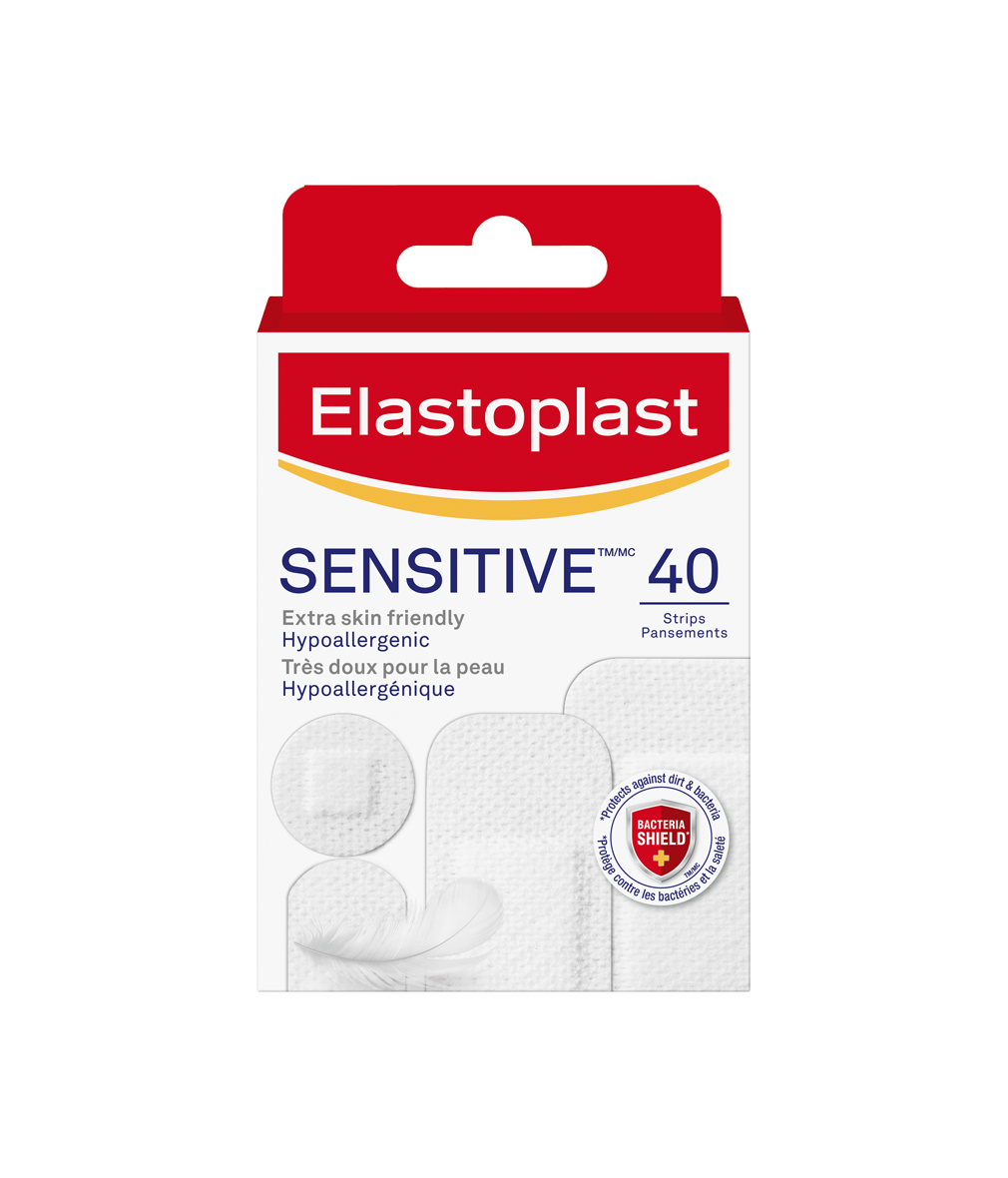 Elastoplast Sensitive Kids Bandages, Hypoallergenic, First Aid, 20 Strips
