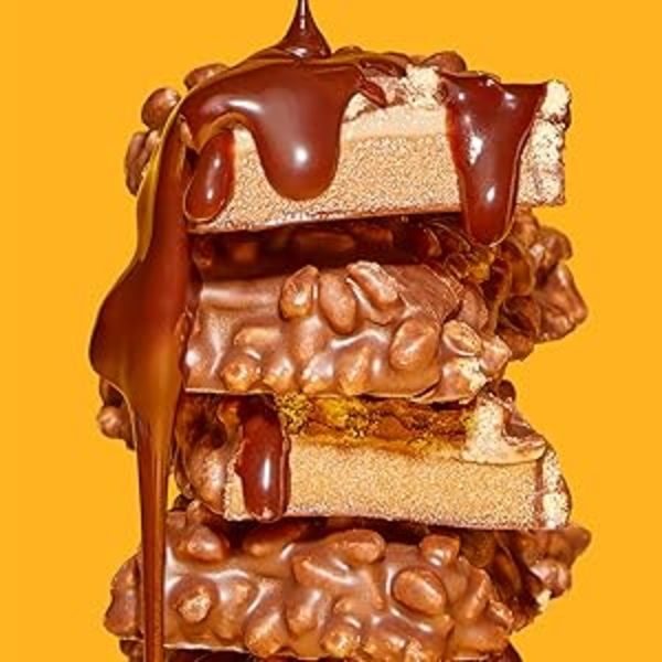 FULFIL Protein Bars, Chocolate Salted Caramel Flavored, Gluten Free with 20g Protein, Pantry Staples, 12 Count