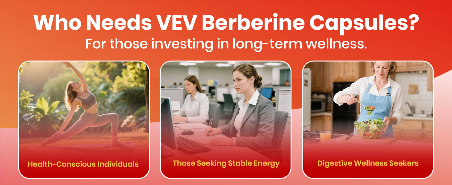 VEV Berberine Supplement with Ceylon Cinnamon, Cayenne Pepper, Turmeric, Milk Thistle – 120 Capsules