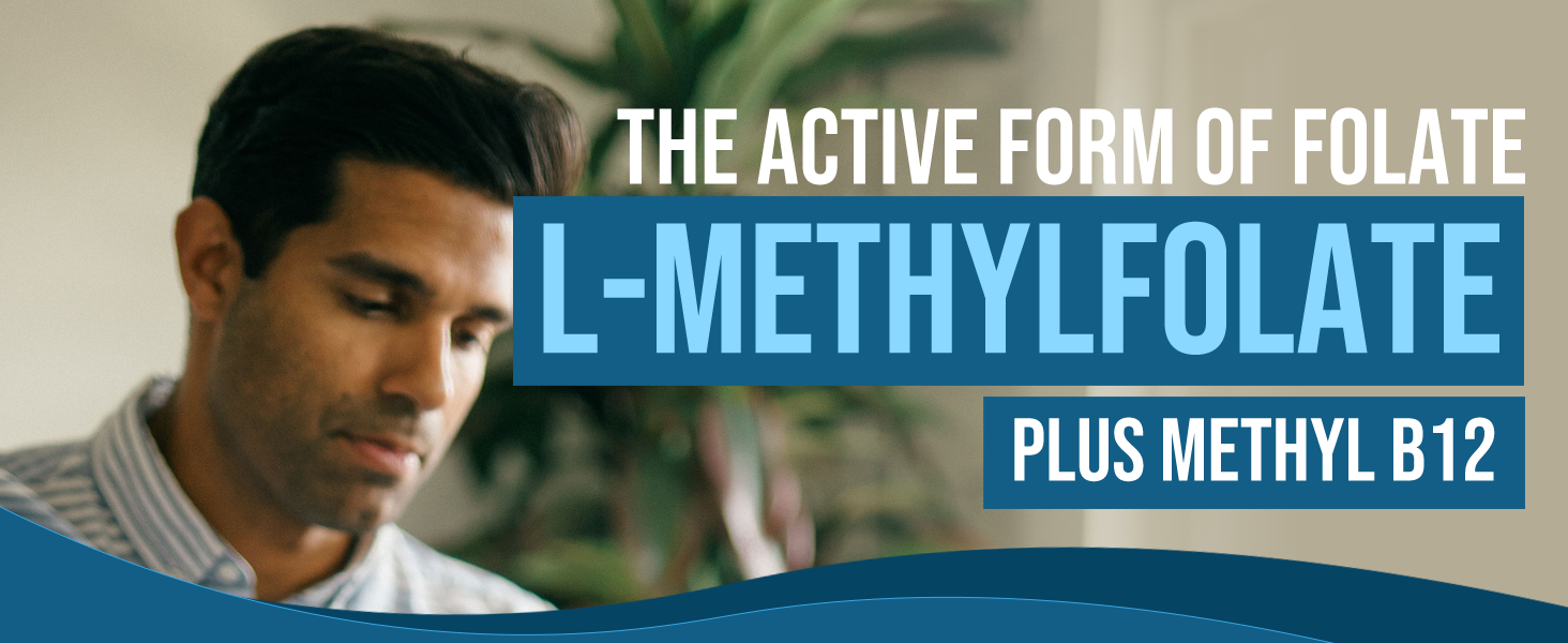 LMethylfolate 15mg Liquid + Methyl B12 Cofactor, High Potency Active 5-MTHF