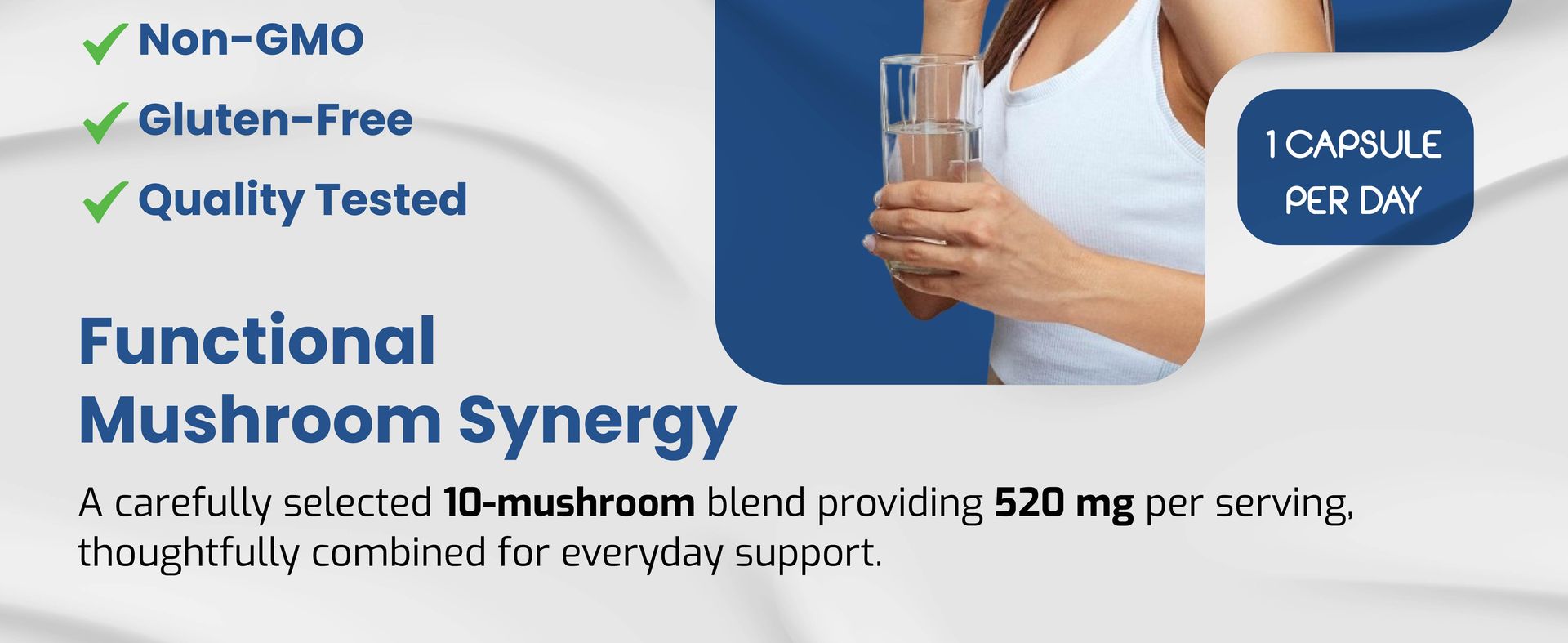 Vegatot Premium Mushroom Complex 10-in-1 with Lion's Mane, 150 Capsules