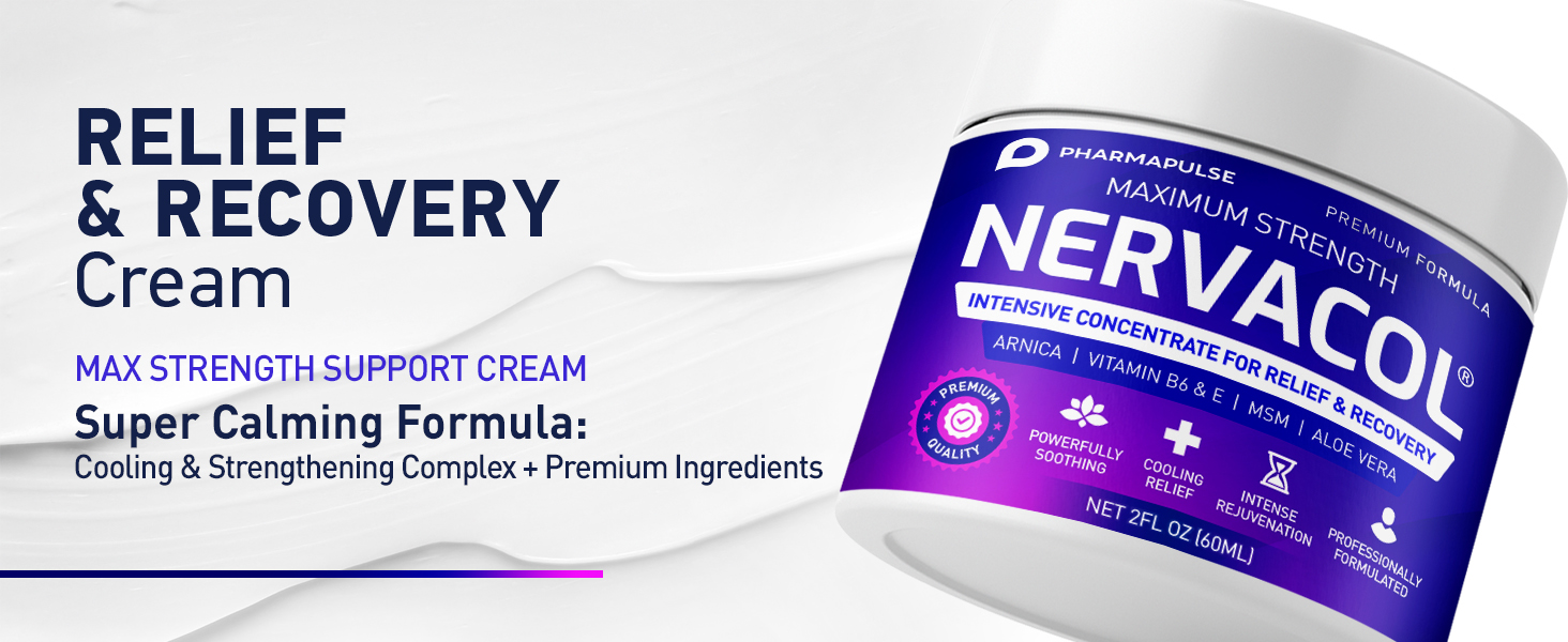Pharmapulse Neuropathy Cream – Maximum Strength for Feet, Hands, Legs, Toes, Lower Back - Alpha Lipoic Acid, Arnica, Vitamin B6, Aloe Vera, MSM - Effective Soothing
