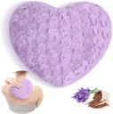 Atsuwell Microwavable Isıtma Pad, Warm Compress Moist Isıtma Paketi, Scented Lavender At Yastık ve Flaxseed Fluffy Mikrodalga Heat Pad for Commons, Boy, Back, Muscle, Mor, Mor