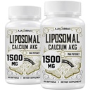 Liposomaluba AKG Supplement 1500 MG (Alpha-Ketoglutaric Acid), Yüksek Absorpsiyon, AAKG'dan daha etkili olan Ca AKG for Longevity, Age Defense, Cellular Energy, Metabolic Function, 120 Softgels