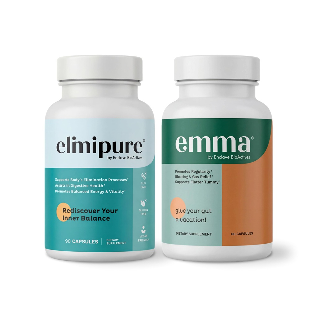 Emma Gut Health & Elimipure Cleanse Sche – Full Digestive Detox Sche for Bloating, Metabolism, and Microbiome Support | Leaky Gut Repair, Colon Cleanse & IBS Relief