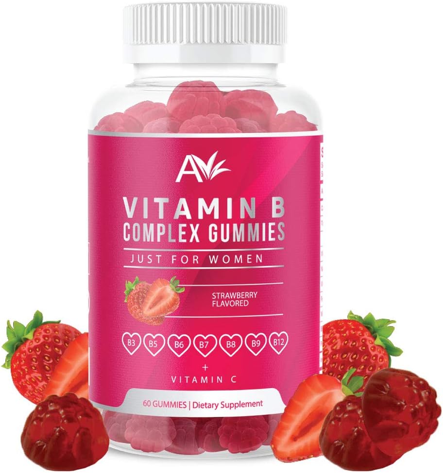 Avilana Vitamin B Kompleksi Sadece Kadınlar Vegan B12, B7 (Biotin), B6, B6, B8, B9 (Folate), Enerji ve Sağlıklı Immune Sistemi (1 Pack)
