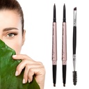2 Pack Eyebrow Kalem, Çift Ends ile Sualtı Makyaj, Eyebrow Enhancing Kit (Dark Brown #1)