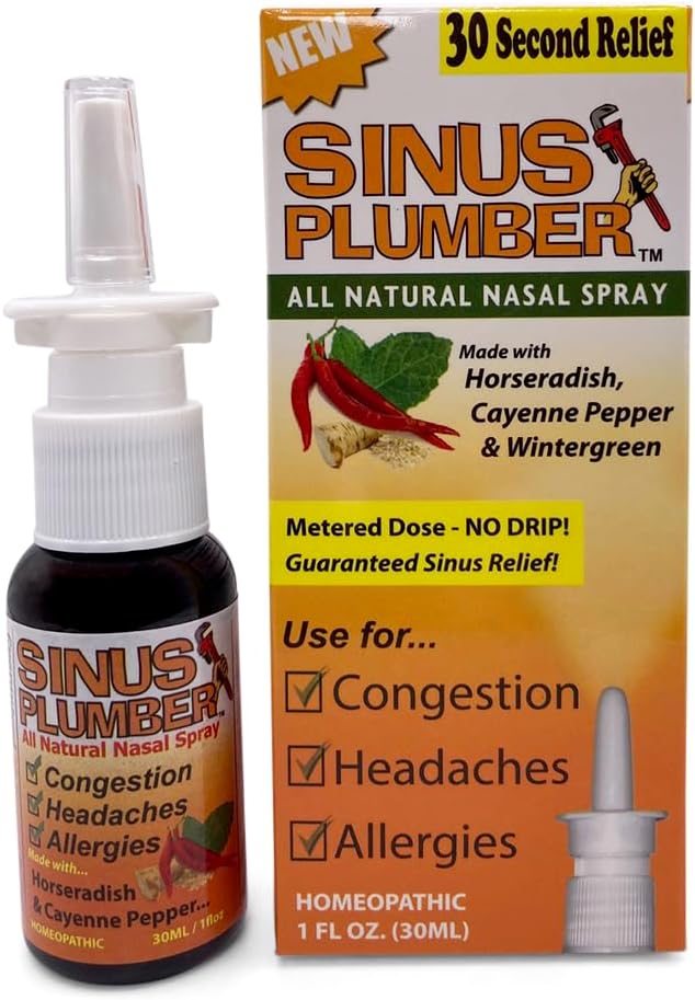 Sinus Plantber Pepper Nasal Mix, Antivirüs ve Sinus Relief, Congestion, Headaches, 1 fl ozz