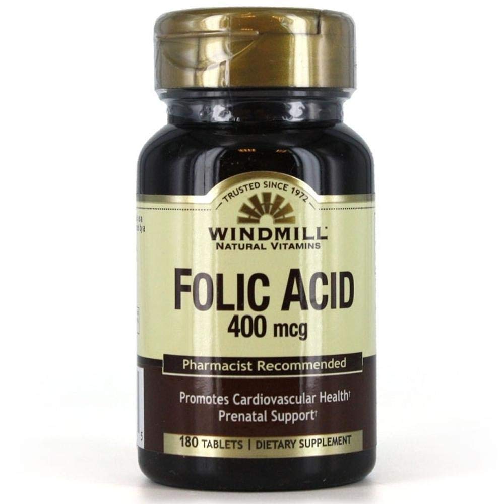 Windmill Folic Acid 400 Mcg Tabletleri - 180 Ea
