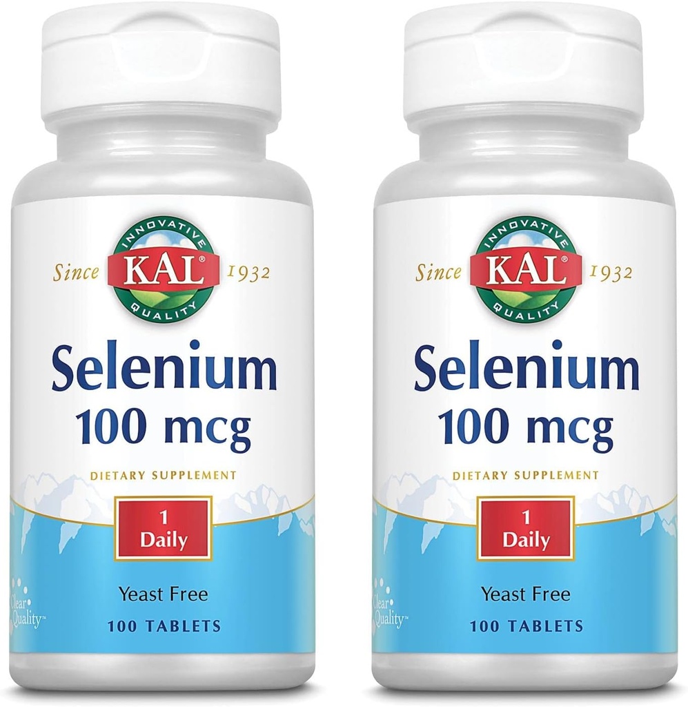 KAL 100 Mcg Selenium Yeast Free Tabletler, 100 Kont | 2 Paket