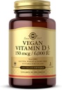 Solgar Vegan D3 (Cloncalciferol) 150 mcg (6.000 IU) - 100 Softgels - Immune Support, Sağlıklı Bones & Teeth - Non-GMO, sertifikalı Vegan, Gluten & Dairy Free - 100 Hizmet