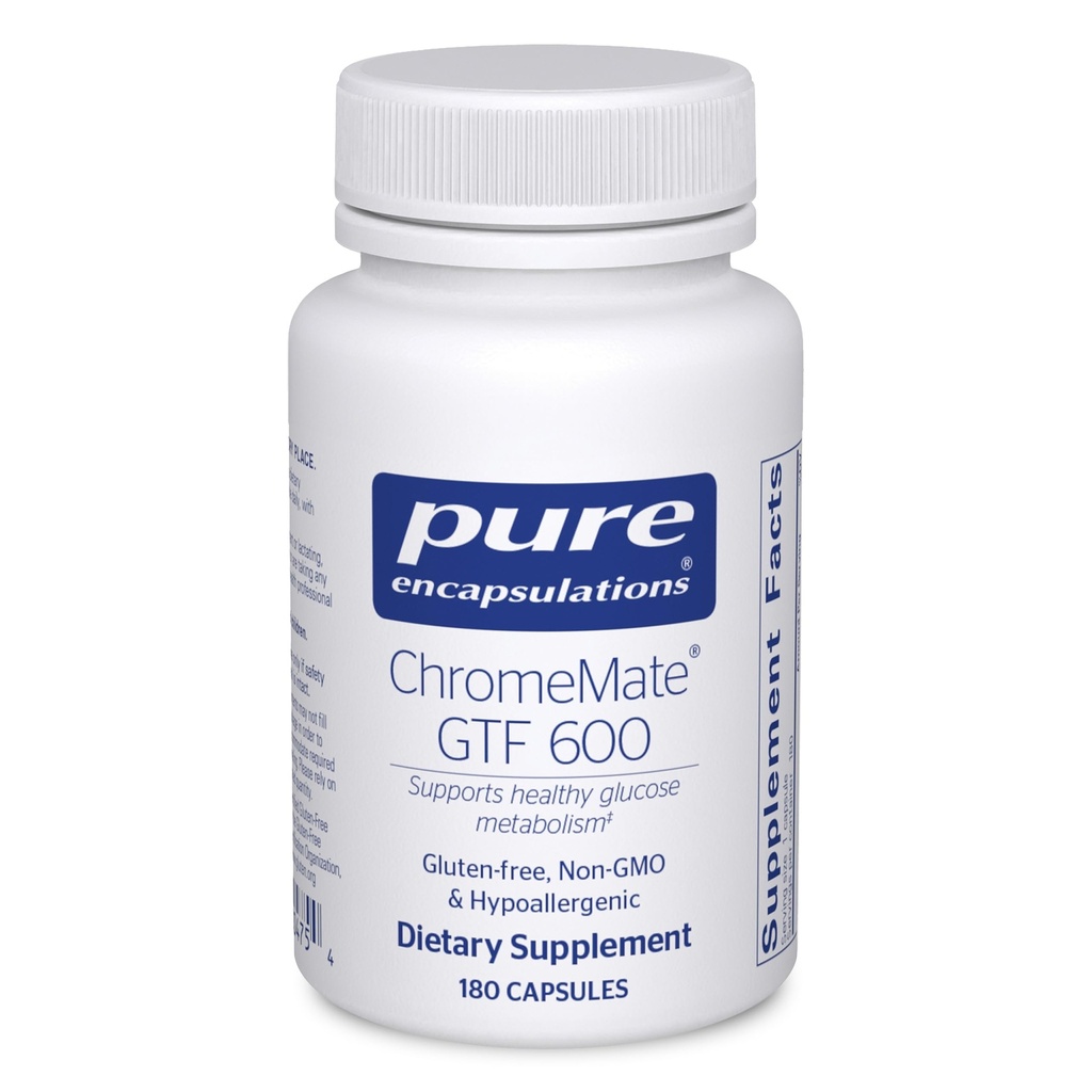 Pure Encapsulations ChromeMate GTF 600 | Metabolism ve Lean Muscle için Tamam* | 180 Capsules