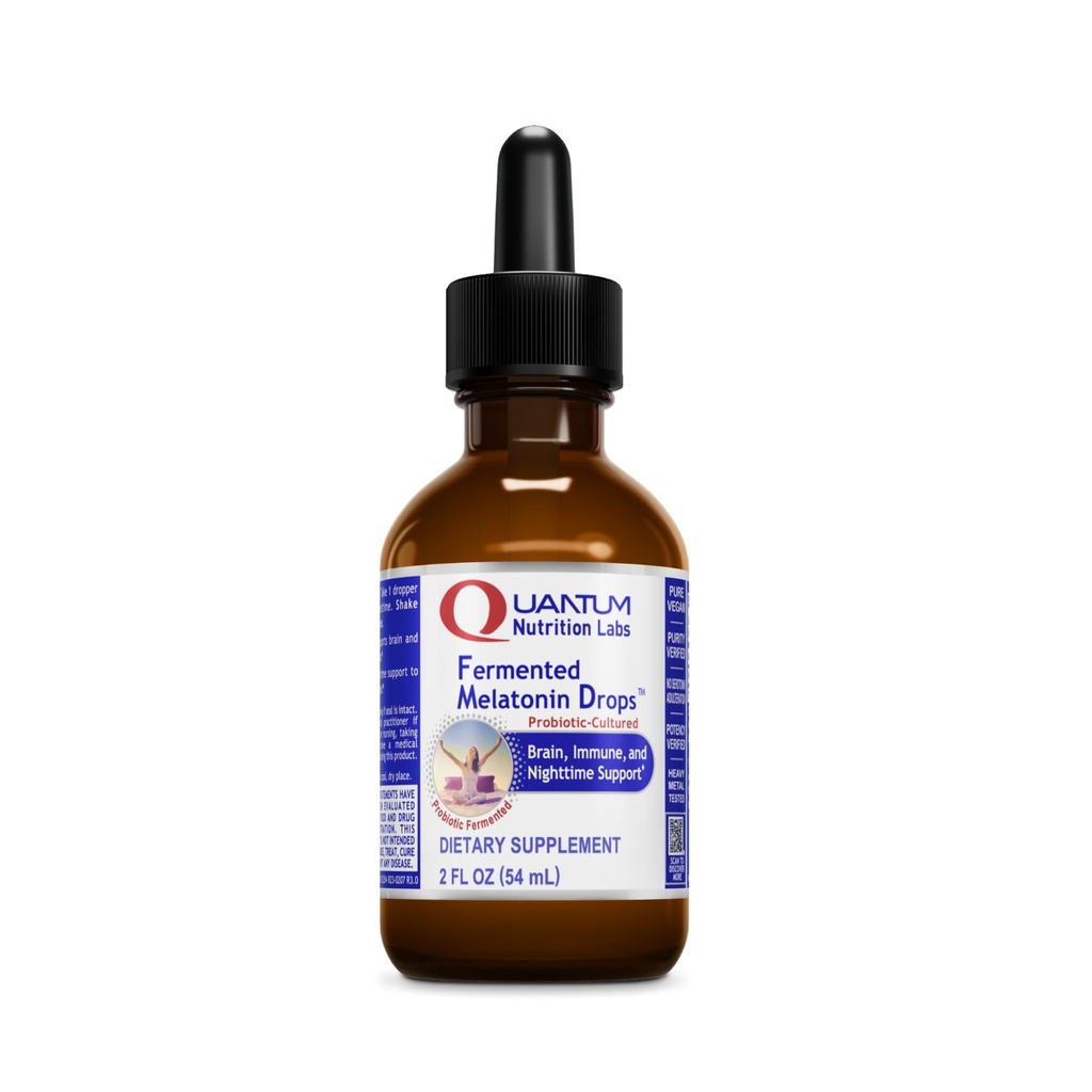 Kuantum Beslenme Laboratuvarları Melatonin Drops - Yetişkinler için Melatonin Sıvısı, Uyku Desteği, Organik Malzemeler ile Yapıldı, Vegan Dostu - 2 Fl Oz (54 Hizmet)