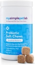 MySimplePetLab Dog Probiyotiks, 5-Strain Probiyotik, Sağlıklı Pet Chews, Supports Digestive Health, Gut Function, Immune System, Tasty Probiyotik Yumuşak Chews for Dogs, Daily Supplement