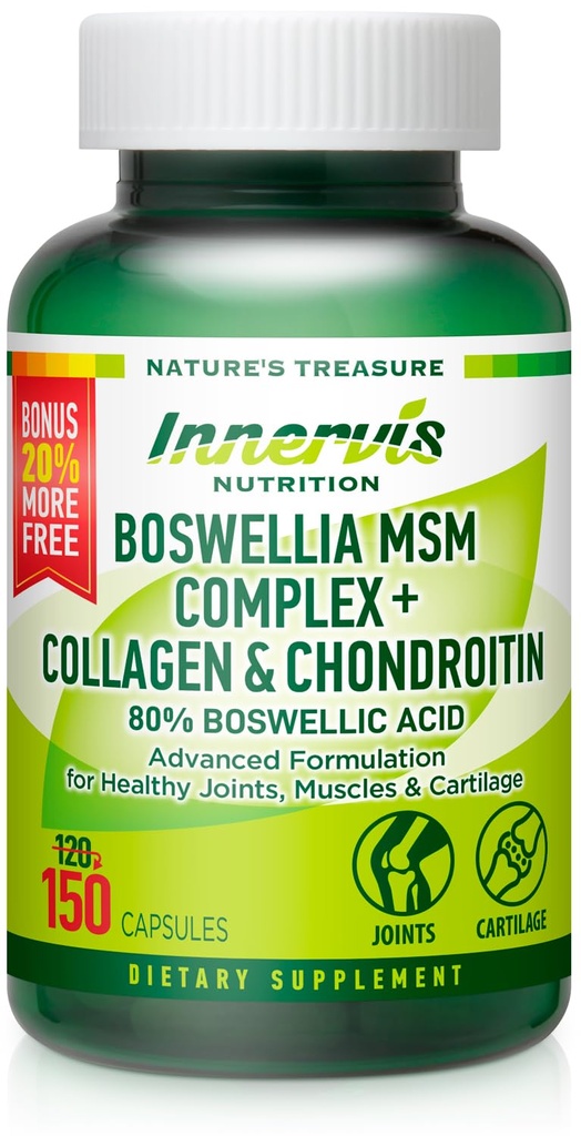 Boswellia MSM Kompleksi 150 Caps – Ortak Sağlık | Collagen, Chondroitin, Turmeric