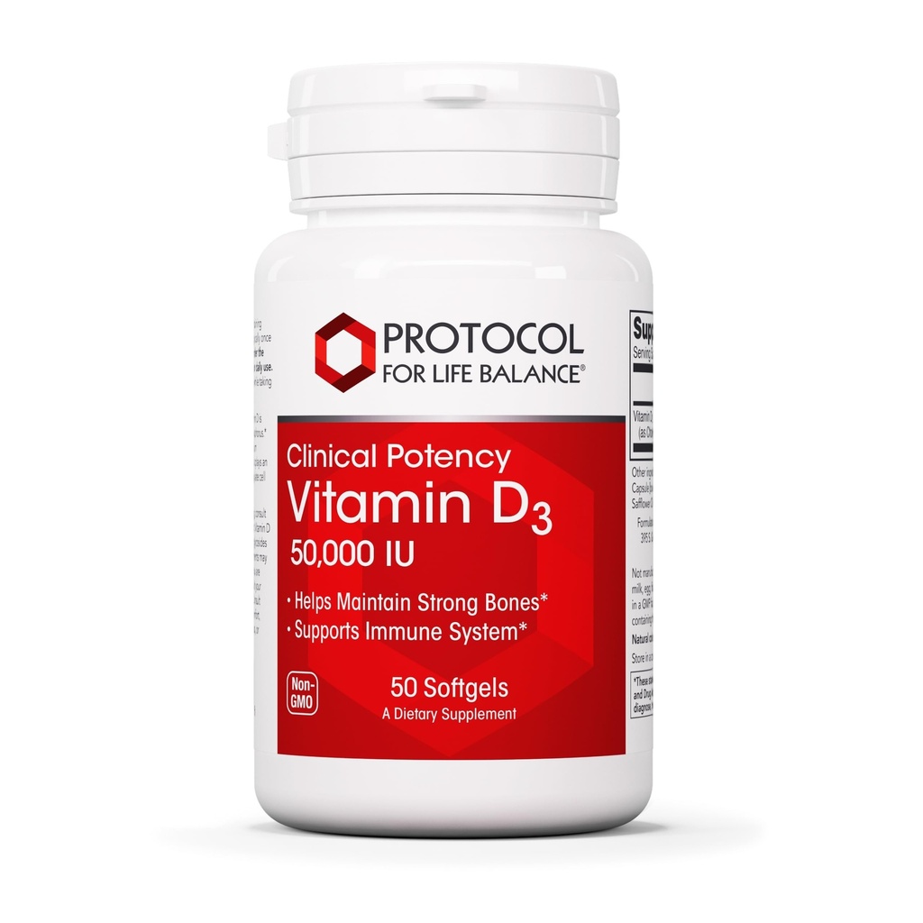 SAĞLIK BALANCE Vitamin D3 50000 IU - Immune Support Health Bones and Teeth - 50 Softgels