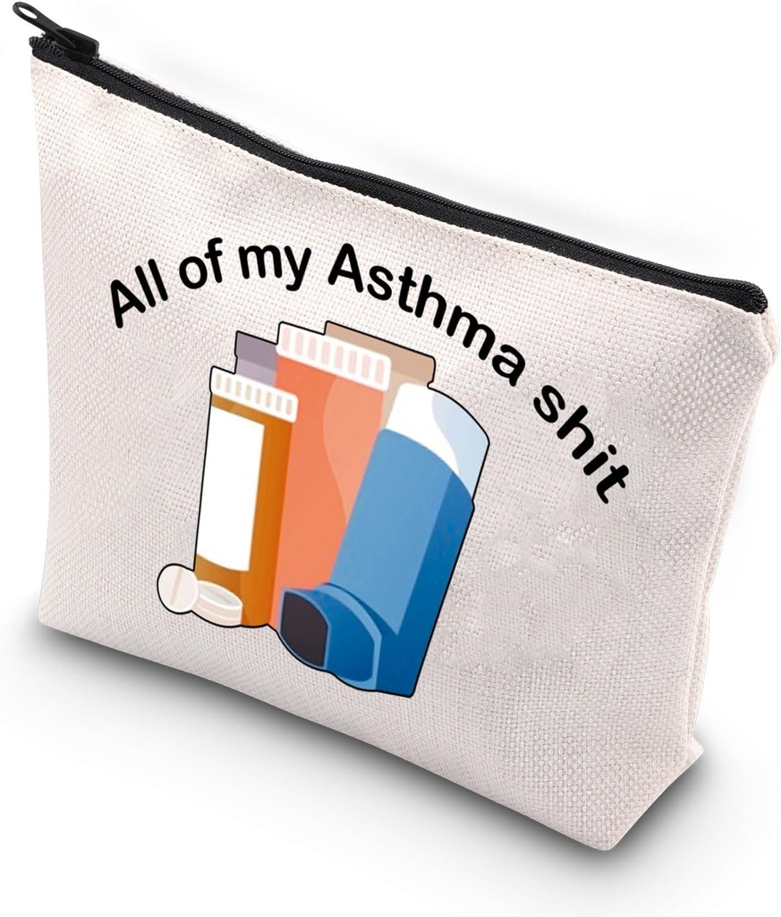 VAMSII Asthma Fighter Hediye Inhaler Seyahat Bag All My Asthma Shit Farkında İlaç Bag