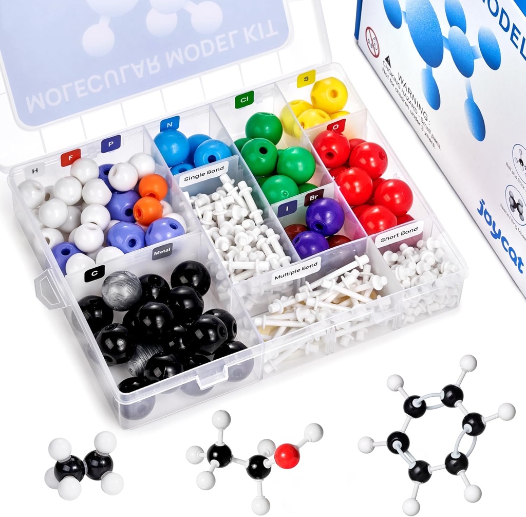 JoyCat Moleküler Model Kit (238parça), Organik Kimya Molecule Bilim Hediyeleri Ochem ve Inorganik Öğrenciler ve Öğretmenler