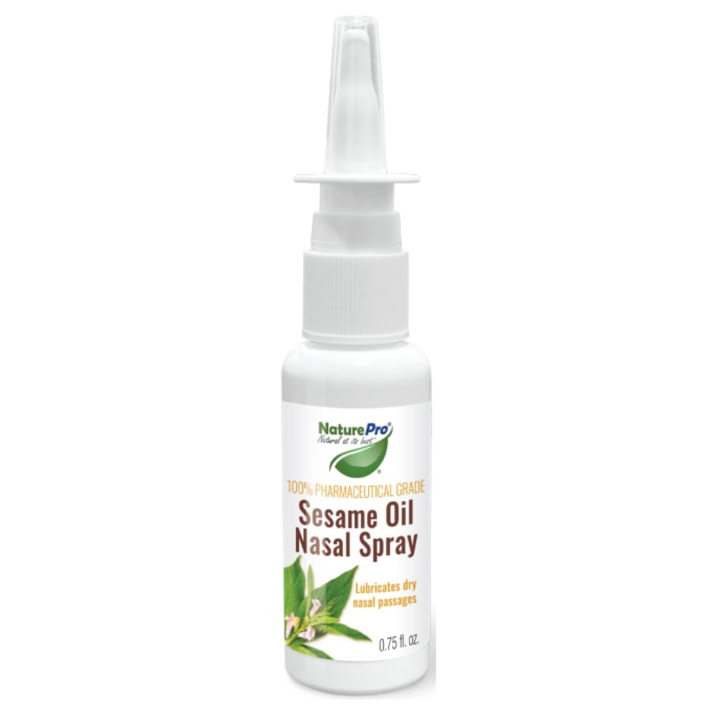 Tüm doğal Nasal Moisturizer spreyi% 100 Farm Grade Sesame Petrol 0.75fl. to Soothe & Moisturize Kuru Nose, Nasal Lubricant & Decongestant için Kuru Nose Relief