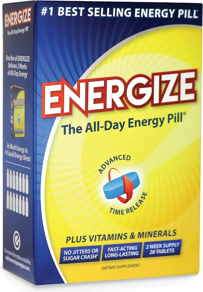 Caffeine Pills - Hızlı Enerji Pill - Sağlıklı Odak Beyin Tamamı - Geliştirilmiş Performans, Uyarıcılık ve Clarity - Tüm Gün Enerji, No Jitters, No Crash - 28 Zaman Serbest Tabletler