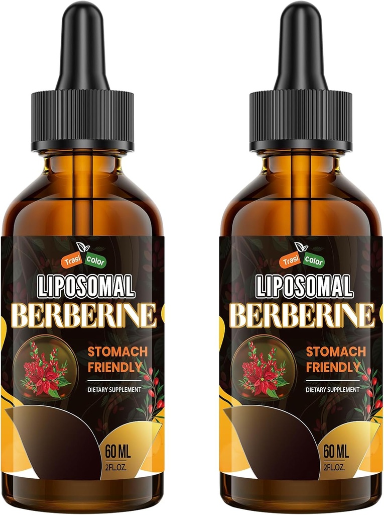 Ceylon Cinnamon 3000 mg ile Berberi Tamam - Yüksek Biyoavailability Liposomal Berberine Liquid Drops, Berberine HCL Komplek Plus Turmeric Supplements, AMPK Activator, Kadınlar için Uygun,Erkekler-120 ml