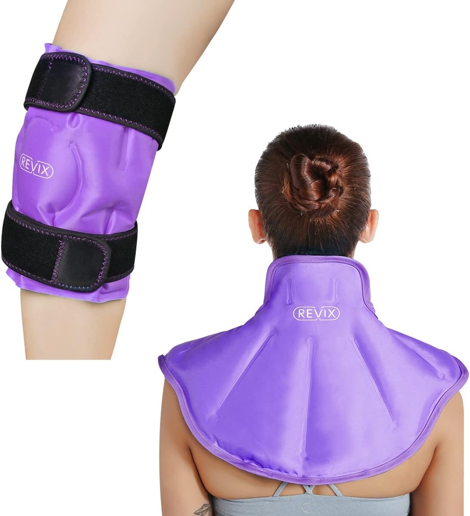 IVIX Diz Buz Paketi Injuries Reusable ve Büyük Boyunca Buz Paketi Yukarı Sırt Ağrısı Yardımı için
