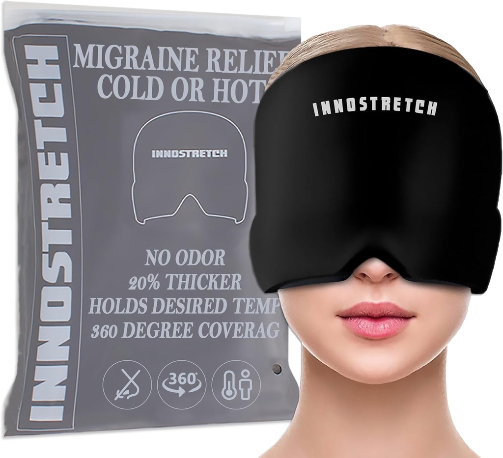 Headache and Migraine Relief Cap Ice Hats for Migraines to Reduce Intensity of Migraines Migraine Head Wrap and Migraine Relief Mask Headache Wrap Used for Head Cooling Wrap Migraine Mask