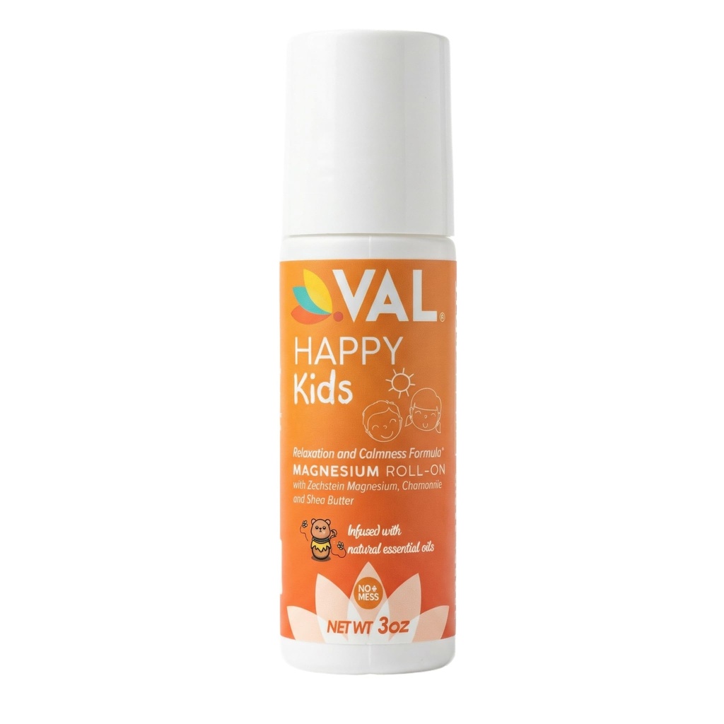 Çocuklar için VALin Roll-On | Gentle Zechstein Magnezyum Klorid | Günlük Zaman ve Bedtime | Calm & Mood Support | Chamomile, Shea Butter & Essential Oils | USA Made | 3oz