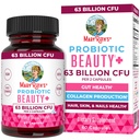 MaryRuth Organics Probiyotik Beauty Capsules | Vegan Collagen Support | Anti Aging | Gut Health | Saç Skin ve Nails Vitaminleri | Skin Care | Biotin | Non-GMO Projesi Doğrulandı | 60 Count
