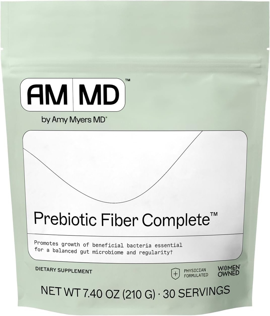 Amy Myers MD Prebiyotik Fiber Toz - Gut Desteği - Organik Acacia Fiber - Keto Friendly - Gluten Free, Egg Free, Non-Dairy, Non-GMO - 30 Hizmet