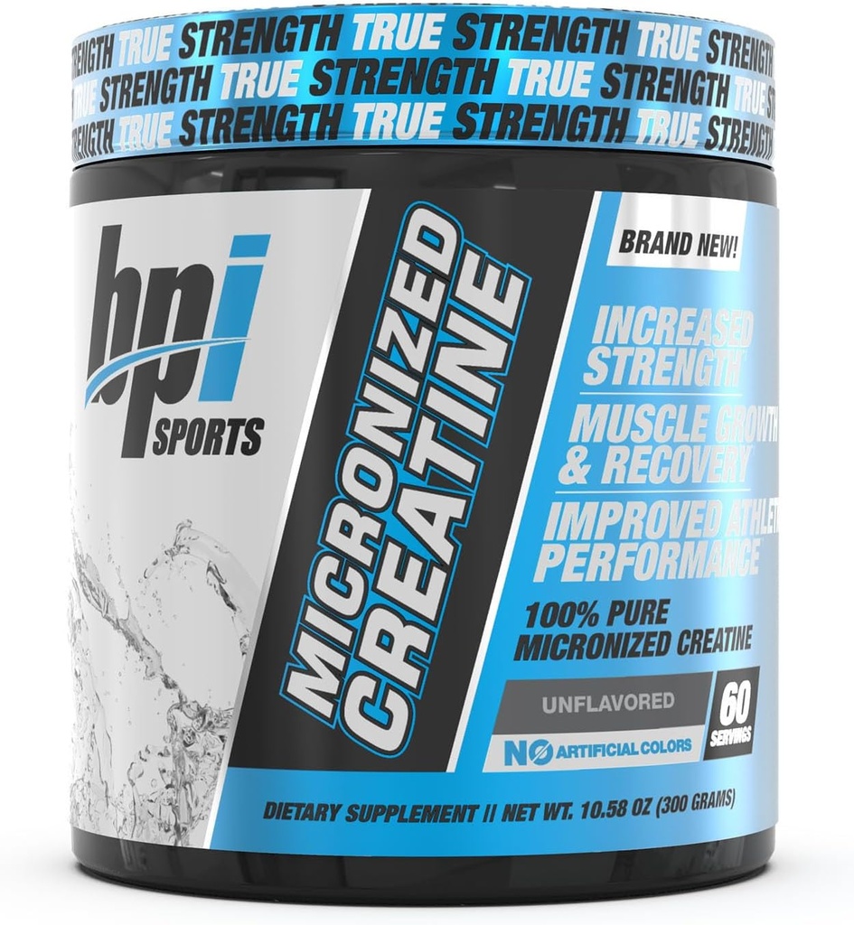 BPI Sports Micronized Tinatine - Güç artırmak - Fatigue - Lean Muscle Building - 100% Saf Kretine - Better Abors - Supports Kas Büyüme - Unflavored - 60 Hizmet - 10.58 Ounce