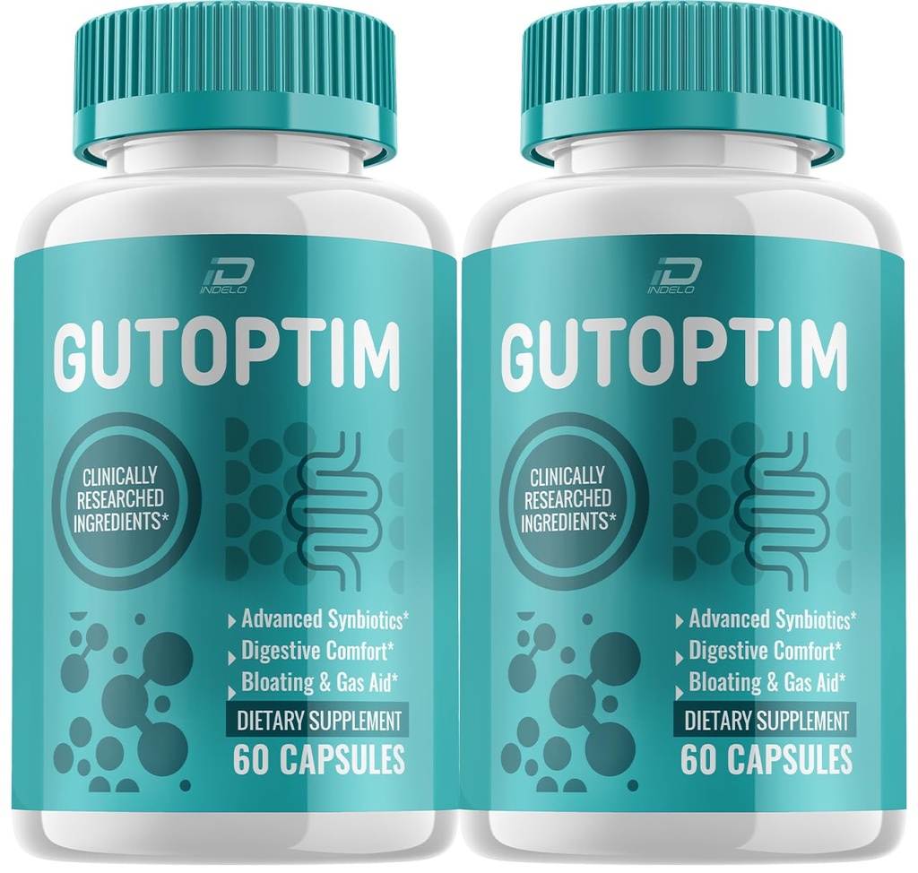 Gutoptim Gelişmiş Probiyotik Capsules, Gutoptim Probiyotiks Digestive Health Pills, Gutoptim Yorumları, Gut Supplement & Digestive Support (2 Pack - 120 Capsules)
