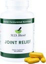 M.D. Ortak Yardım - Uzman Formüle Tamam - Dizler, HIPS, Ankles Hareketi ve Hareketliliği - Günlük Wellness Toplantısı - Collagen, Hydrolyzed, Glucosamine, BioPerine, Turmeric - 240 Capsules (Pack of 2)