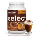 PE Science Select Cafe protein Coffee Flavored Toz, Caramel Macchiato, 100 mg Caffeine, 20g Buzlu Protein Kahve Tozu veya Kremer, 20 Hizmetler
