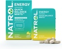 Natrol Hızlı Denge Enerji Mints, Enerji Supplement, 30 Limon Yeşil Çay Doğal ve Yapay olarak Flavored, 30 Kont, 15 Day Supply